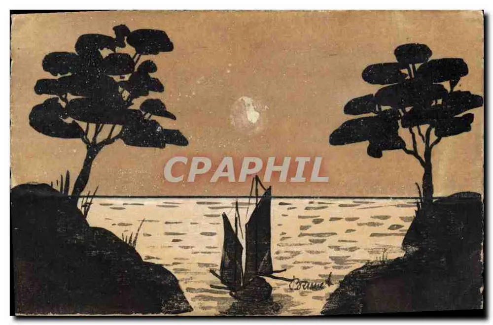 Cormeilles — Meeransicht mit Segelboot — Verlag Corneille, n° 253 - Vorderseite