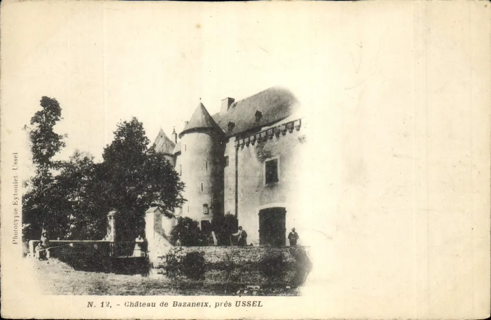 Castelo de Bazaneix, perto de USSEL — Fototipia Eyboulet Ussel — N° 12 - Frente