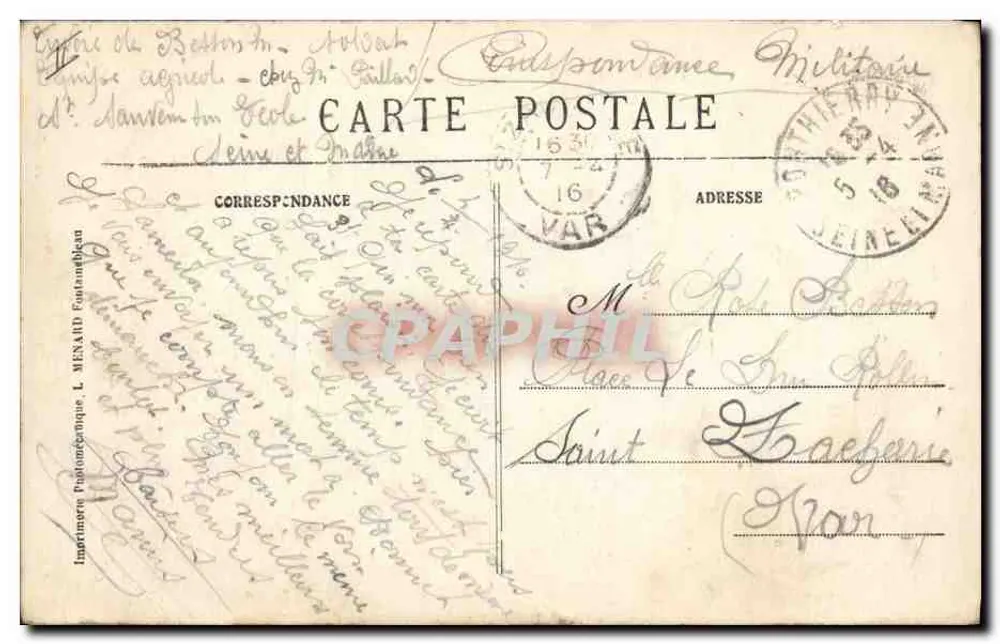 PONTTHIERRY - O Castelo de Montgermont — Dessange, editor - Verso
