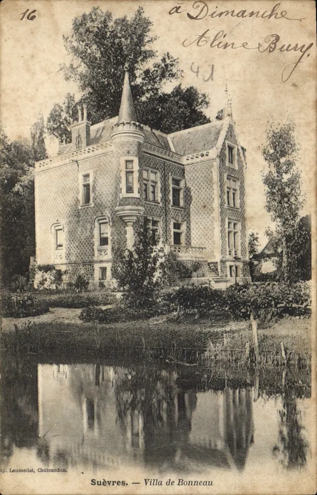 Suèvres — Villa de Bonneau — Editora Lausselat, Châteaudun - Frente