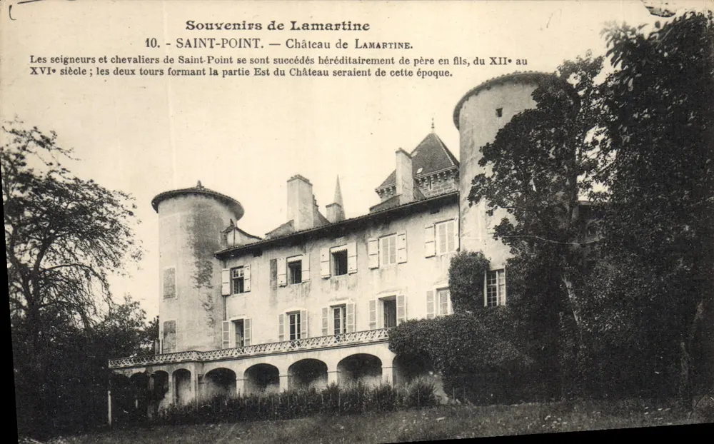 Saint-Point — Castelo de Lamartine — Souvenirs de Lamartine, n°10 - Frente