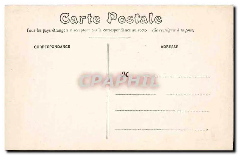 Castelo de Bouches-d'Aigre — Laussedat, Châteaudun — editor desconhecido - Verso