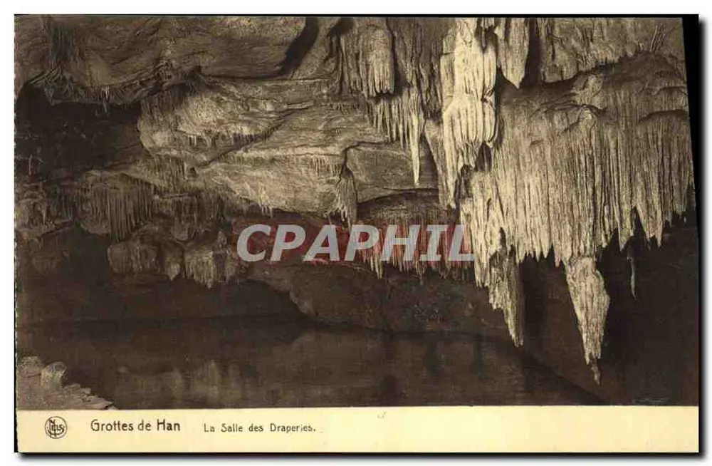 Grotten von Han — Die Draperies-Halle — Verlag N.ELS - Vorderseite