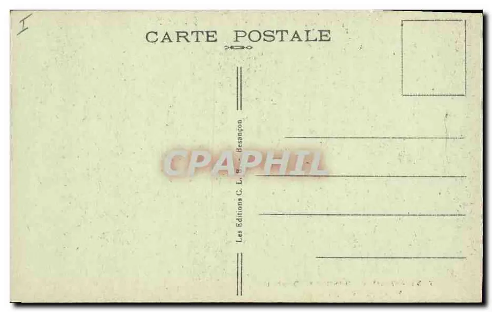 Osseille-Höhlen (Doubs) — Saal der Kleinen Seen — Nr. 7155 - Rückseite