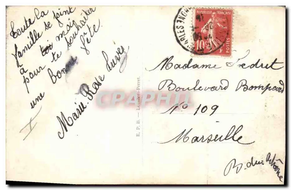 Mädchen mit Puppe und Blumen — Diane 131 — Verlag Diane - Rückseite