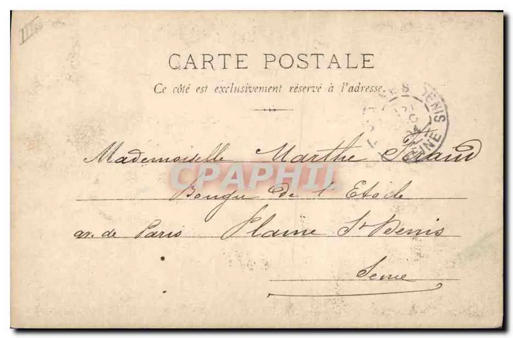 Mädchen und Puppe — Innenraum-Szene — A.N. Paris, n° 267/1 - Rückseite