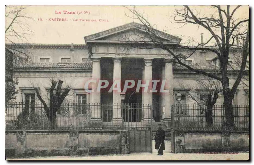Castrès (Tarn) — Le Tribunal Civil — éditeur anonyme, n° 18 - Recto