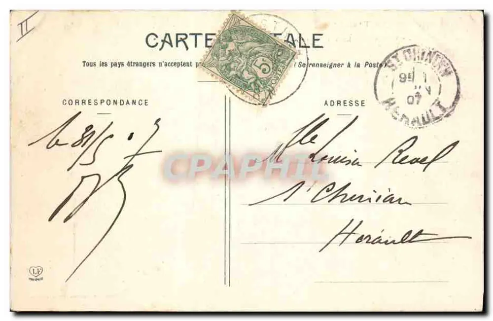 Castrès (Tarn) — Le Tribunal Civil — éditeur anonyme, n° 18 - Verso