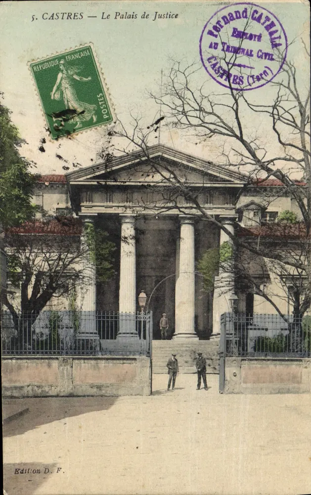 Castres — O Palácio de Justiça — Edição D. F. - Frente