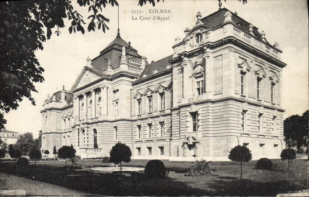 Colmar — El Tribunal de Apelación — 'La Cigogne' Tarjetas, Estrasburgo - Anverso