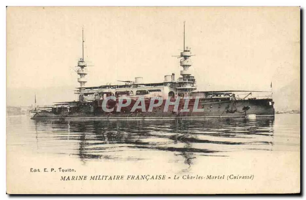 Französische Marine — Le Charles-Martel (Panzerkreuzer) — Verlag E. P. Toulon - Vorderseite