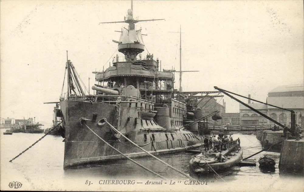 Cherbourg — Arsenal — Der "CARNOT" - Vorderseite