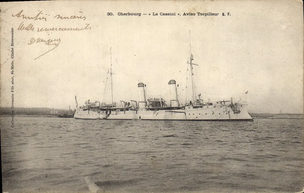 Cherbourg — « Le Cassini », Aviso Torpilleur g. F. - Vorderseite