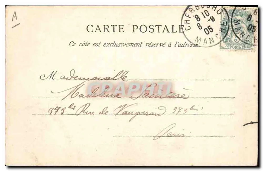Cherbourg — « Le Cassini », Aviso Torpilleur g. F. - Rückseite