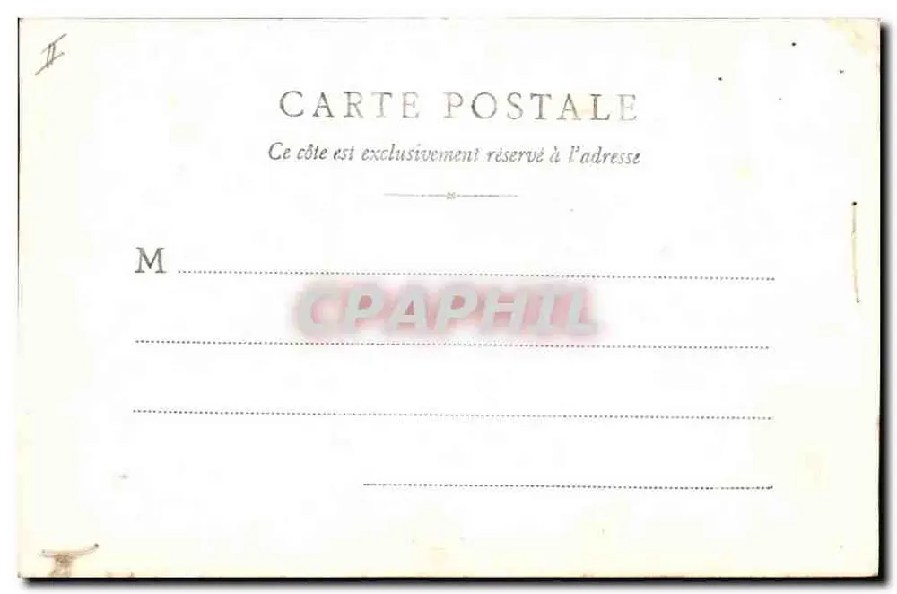 Chambéry — A Prefeitura — A. Faivre édit. - Chambéry - Verso