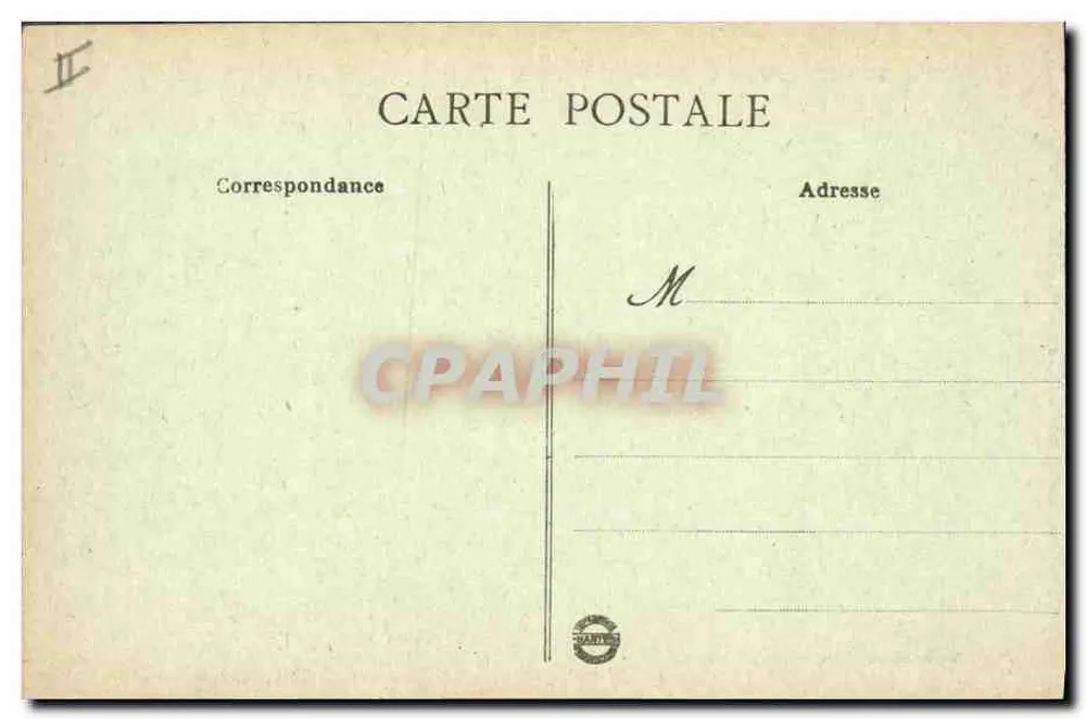 Caen - Praça Fontette e o Tribunal — Impressora Pape Erié — Nouvettes Éditeurs, Caen - Verso