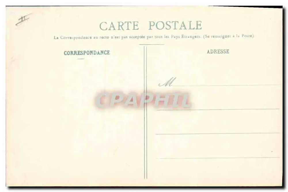 Chambéry - A Prefeitura — Editor E. Reynaud, n° 307 - Verso