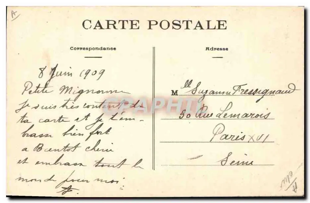 Junges Paludier — Land der Paludiers — Fototypie Vassalier, Nethes, n°961 - Rückseite