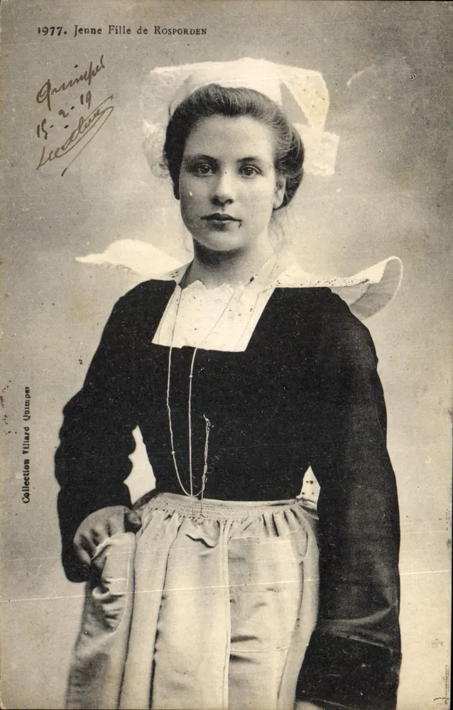 Jovem Menina de Rosporden — 1977 — Coleção Villiard Quimper - Frente