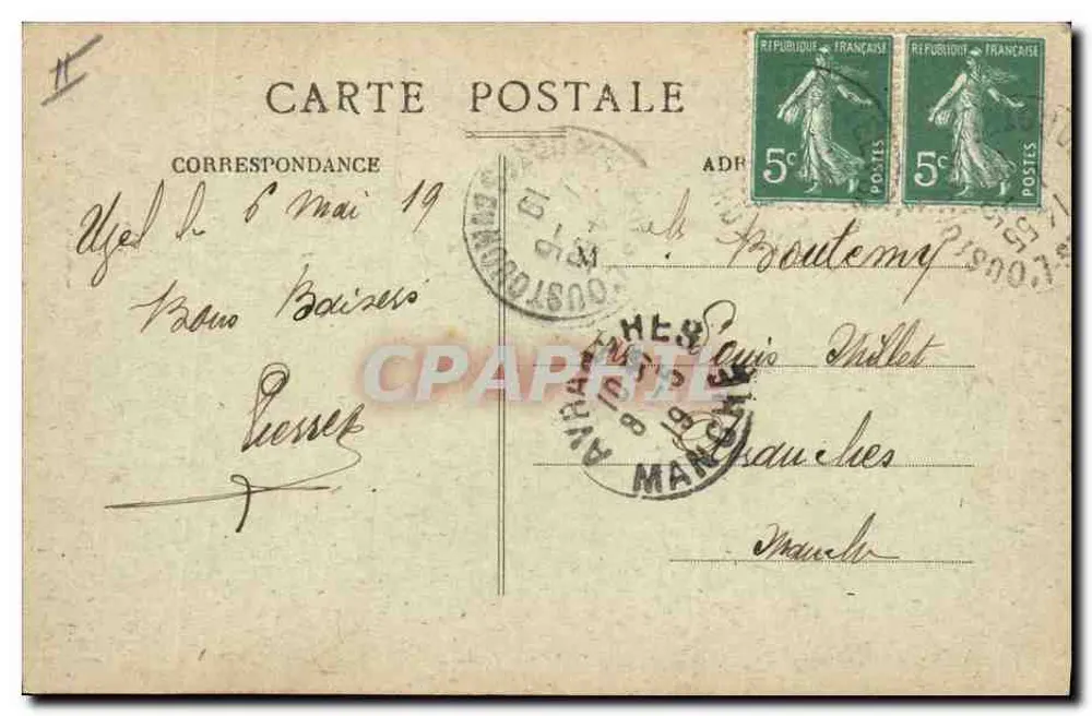 A Bretanha Pittoresca — Traje de SCAER — Coleção A. Waron, St-Yann - Verso