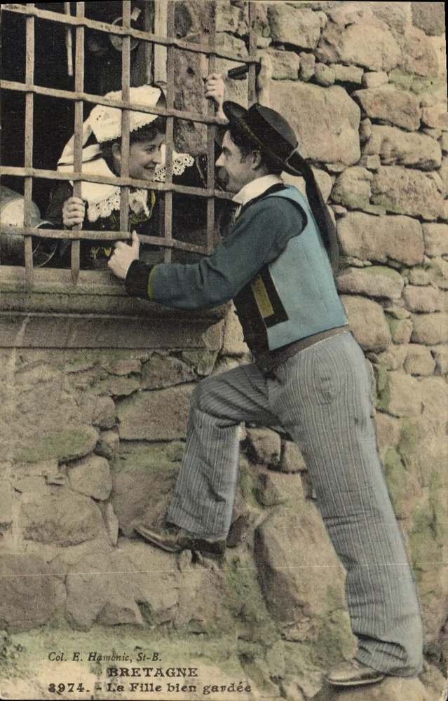 Bretanha — A Menina Bem Guardada — Col. E. Hamonic, St-B. - Frente