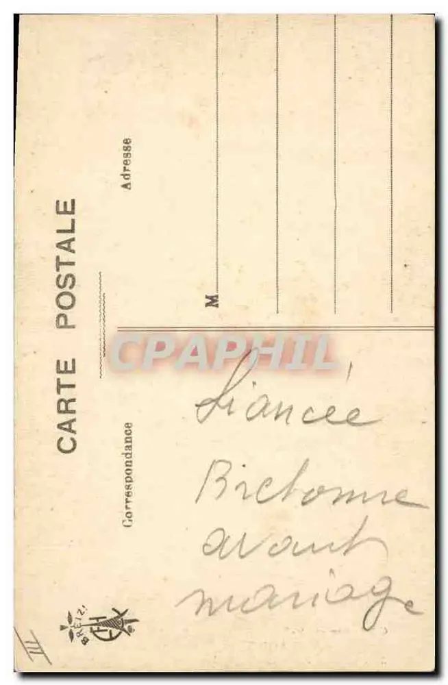 Bretanha — A Menina Bem Guardada — Col. E. Hamonic, St-B. - Verso