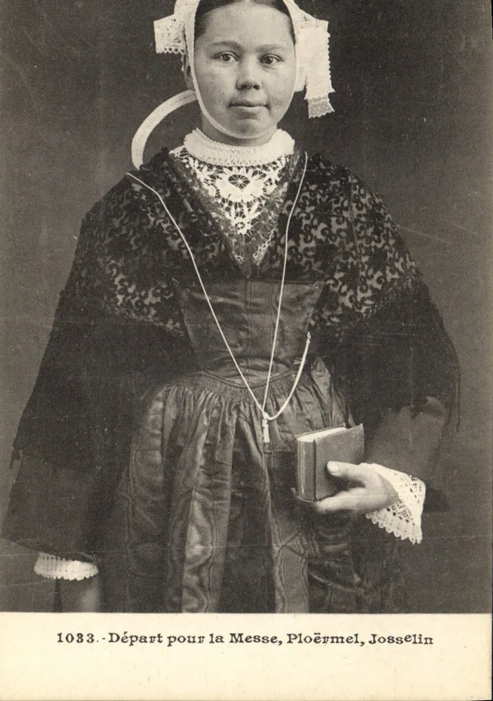 Abreise zur Messe — Ploërmel, Josselin — Serie 1083 - Vorderseite