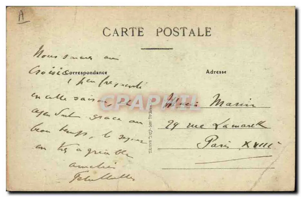 Batz (Loire-Inf.) — Paludières und junge Paludiers — Verlag: A. Millier, Nr. 96 - Rückseite