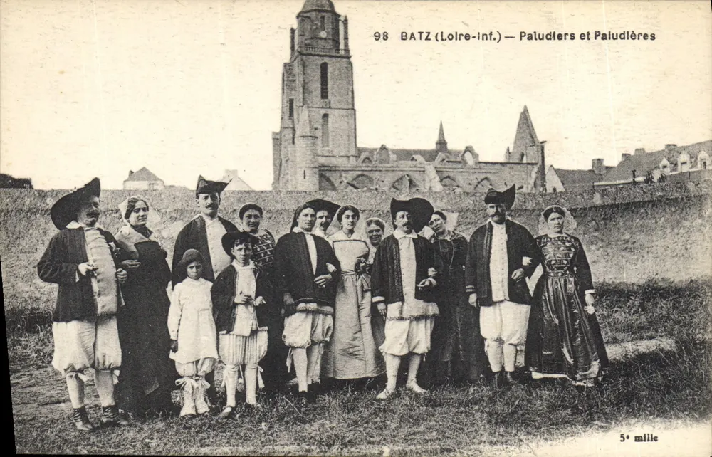 Batz (Loire-Inf.) — Paludiers und Paludlières — F. C. Chastellu, Marves - Vorderseite