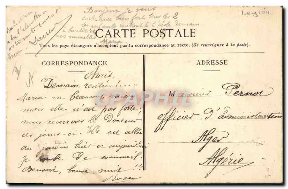 Dois soldados da Legião Estrangeira — La Sidi-Brahim — J. L., Paris - Verso