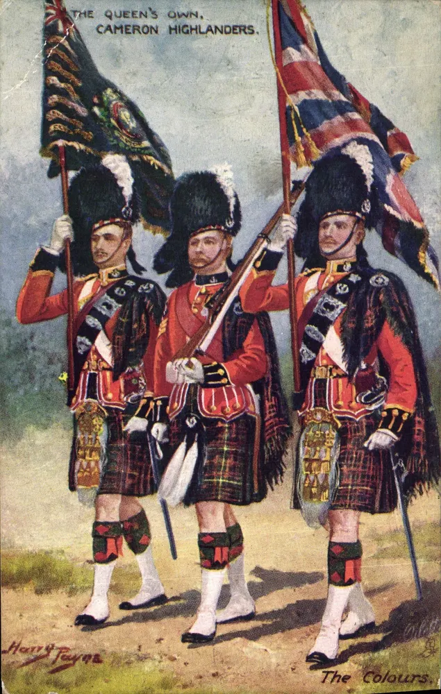 The Queen's Own Cameron Highlanders — The Colours — Harry Payne - Vorderseite