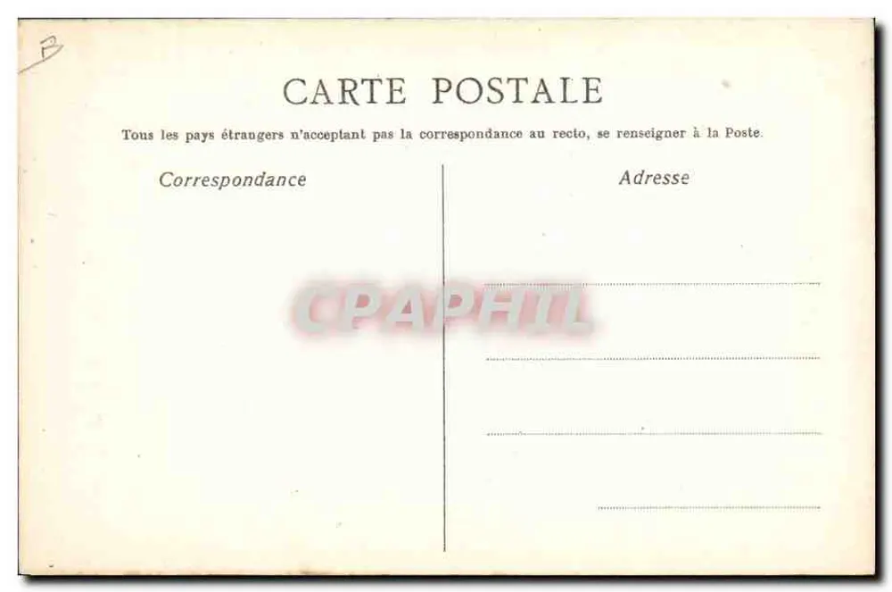 Retrato de um homem — desenho assinado 'P. T. G. - 1907' — editor não identificado - Verso