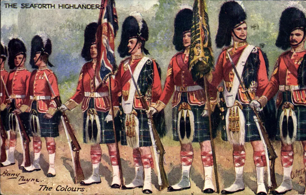 Die Seaforth Highlanders — Die Farben — von Harry Payne - Vorderseite