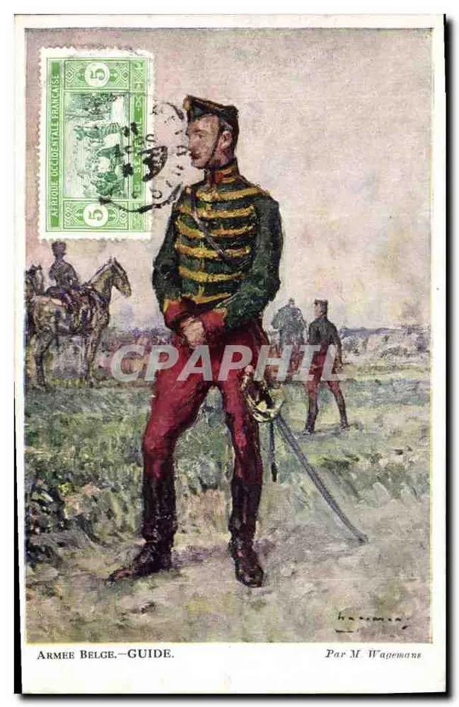 Exército Belga — Guia — Por M. Wapemans - Frente