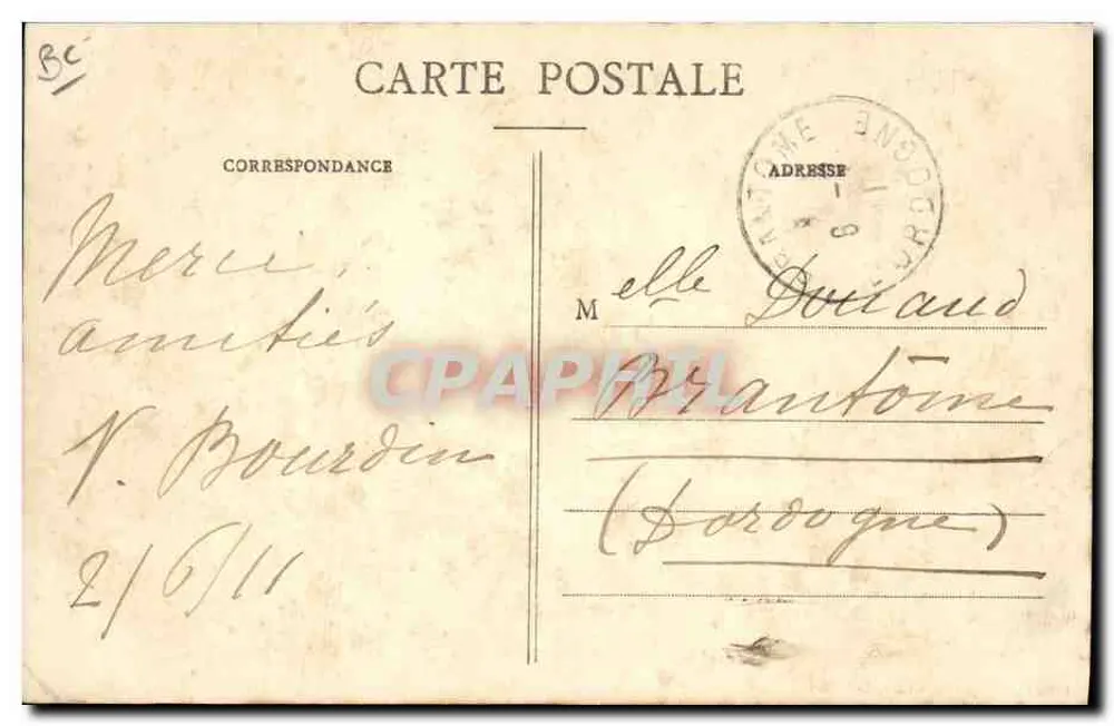 Les Coudreaux - Klippen des Sampin — Sammlung Moquet-Pertelance, Le Raincy - Rückseite
