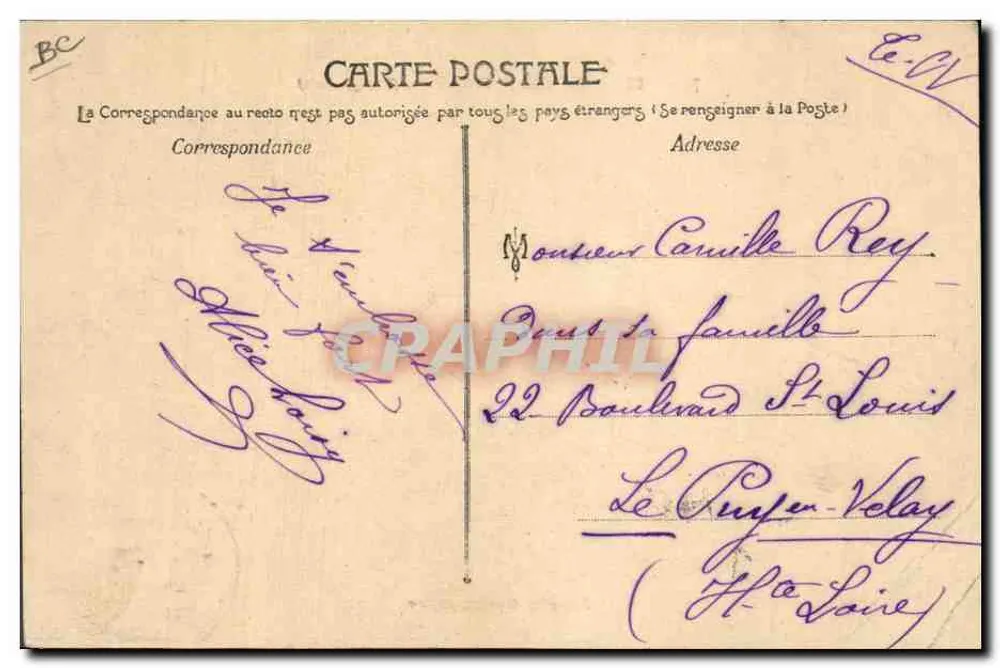 Trelazé — Schiefergruben (Allgemeiner Blick) — Verlag: N. Lefebvre & Cie, n° 55 - Rückseite