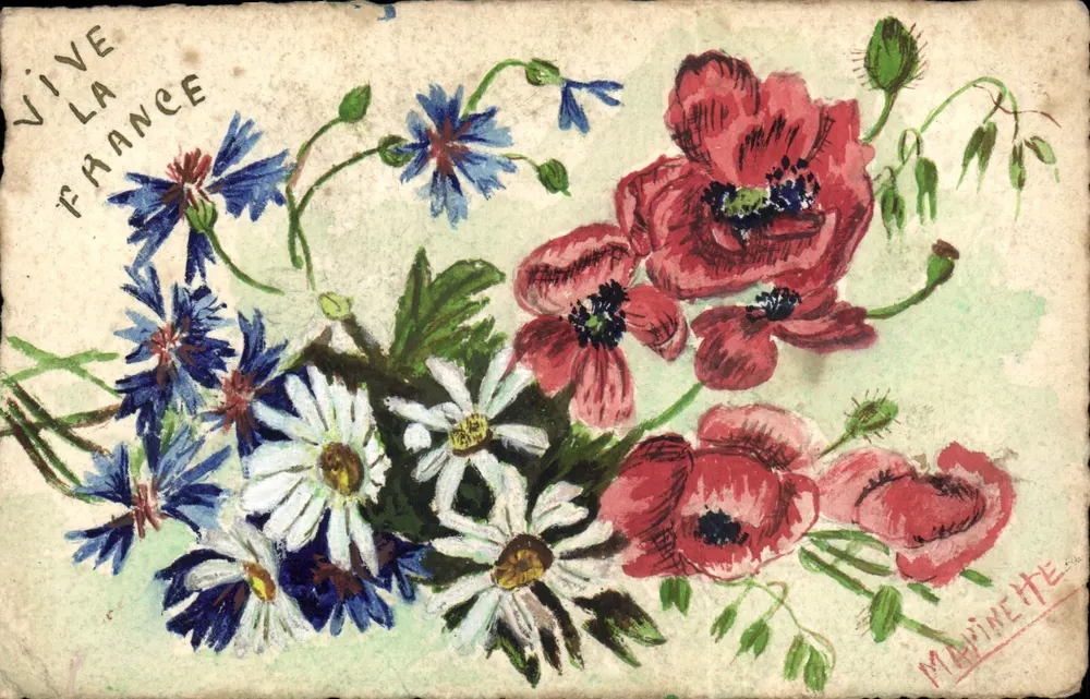 Landschaftsblumen — 'Vive la France' — Marineette - Vorderseite