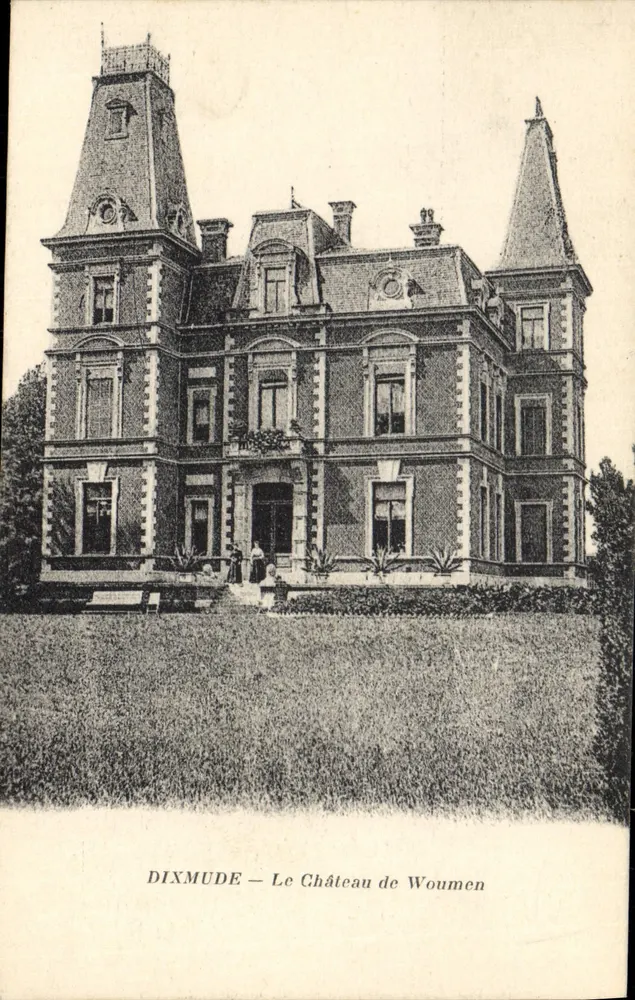 Dixmude — O Castelo de Woumen — Editor não visível, número de série não visível - Frente