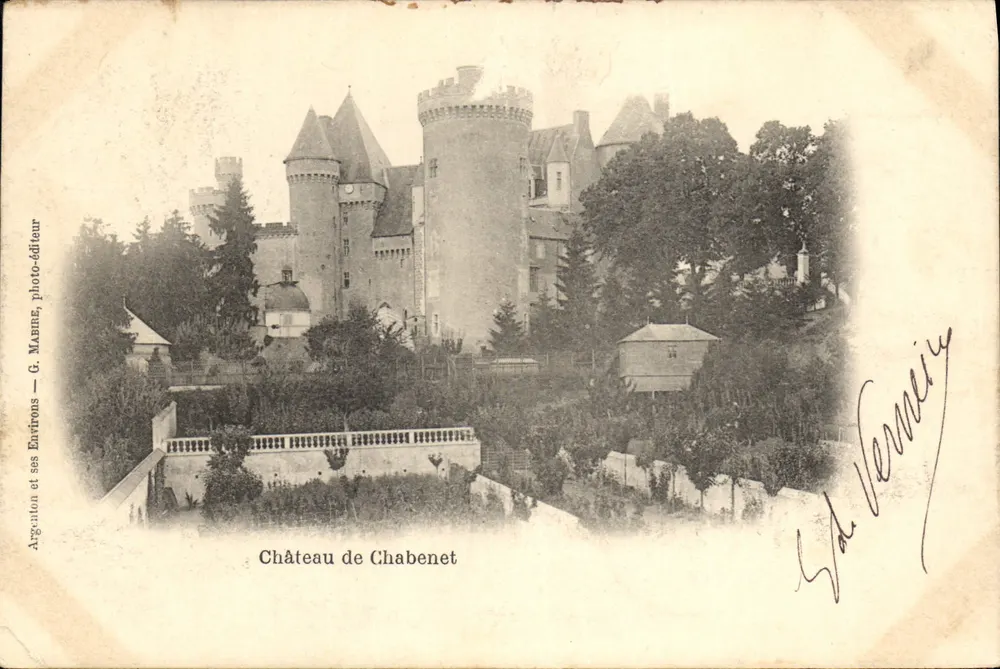 Castelo de Chabenet — Argenton e seus arredores — G. Mabane, editor de fotografia - Frente