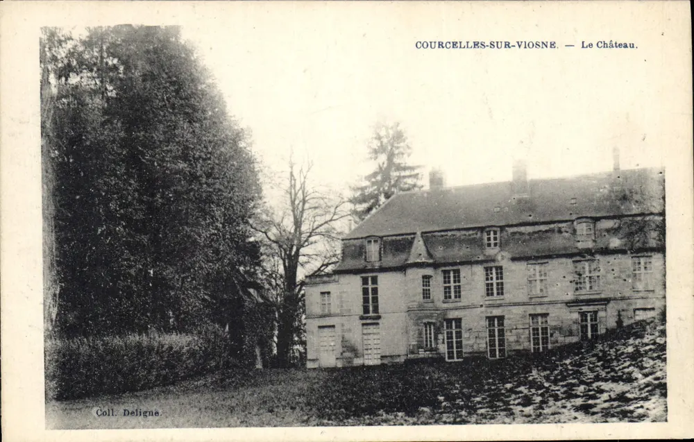 Courcelles-sur-Viosne — O Castelo — Coll. Deligne. - Frente