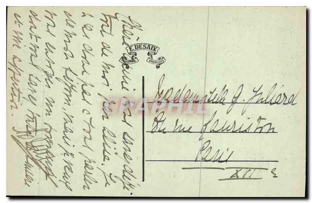 Courcelles-sur-Viosne — O Castelo — Coll. Deligne. - Verso
