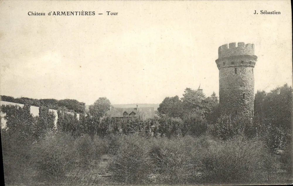 Castelo de ARMENTIÈRES — Torre — J. Sébastien - Frente