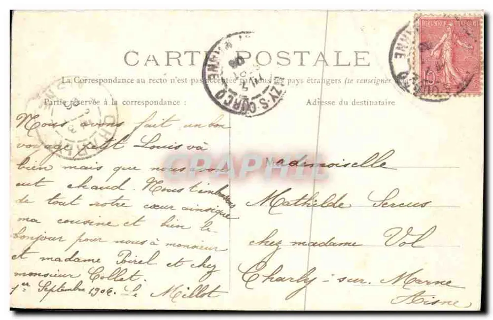 Castelo de ARMENTIÈRES — Torre — J. Sébastien - Verso