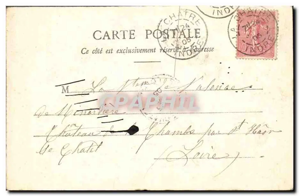 Environs de Gannat — Castelo de Biozat — Mille Malet, Gannat (Allier) - Verso