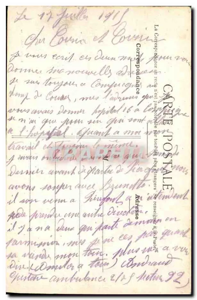Castello del FRANC-PORT — Le Chenil — Deossiès, Gombieugne - Verso