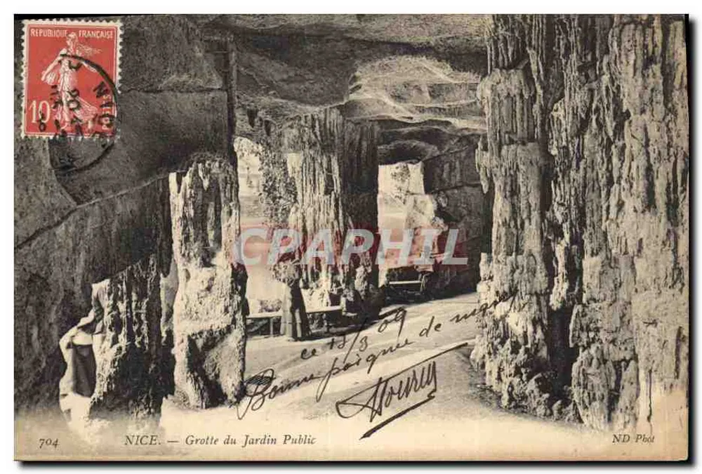 NICE — Gruta do Jardin Public — ND Phot, n°704 - Frente
