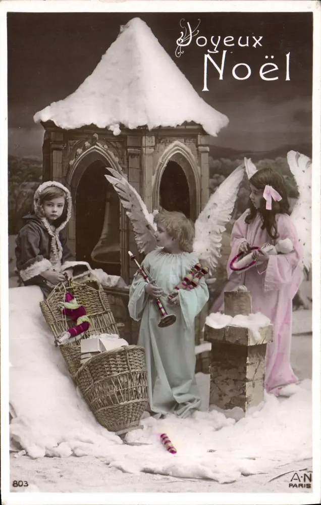 Engelkinder — WeihnachtsSzene — A-N PARIS n°803 - Vorderseite