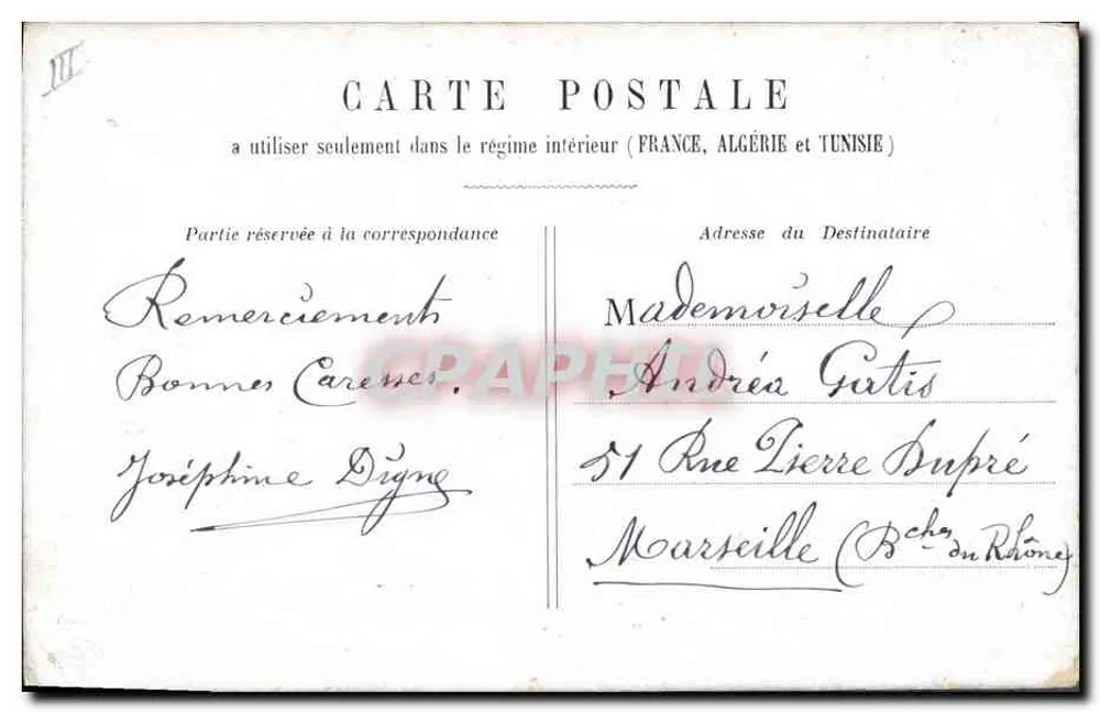 Kleine Mädchen mit Blumenhut — mit Puppe — veröffentlicht von Société des Cartes Postales de Lyon - Rückseite