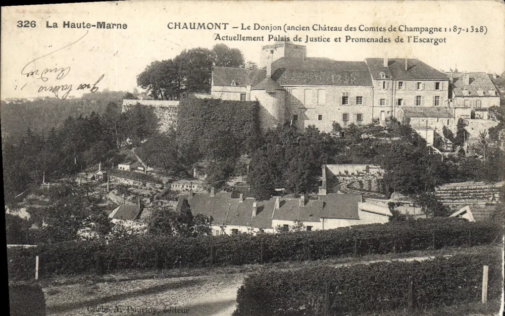 Chaumont — Der Donjon (Ehemaliger Burg der Grafen von Champagne 1187-1328) — G. Poutetoy, Verlag - Vorderseite
