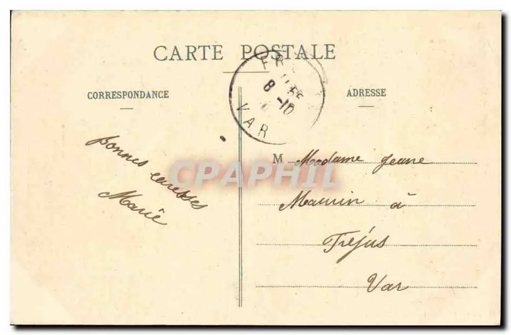 Chambéry (Savoie) — La Place du Palais de Justice, Monument de Favre — Coll. L. Grimal, Chambéry, n° 1576 - Rückseite